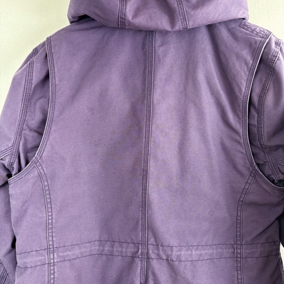 Noble Equestrian Stable Ready Purple Canvas Jacket Sz L - Picture 15 of 16